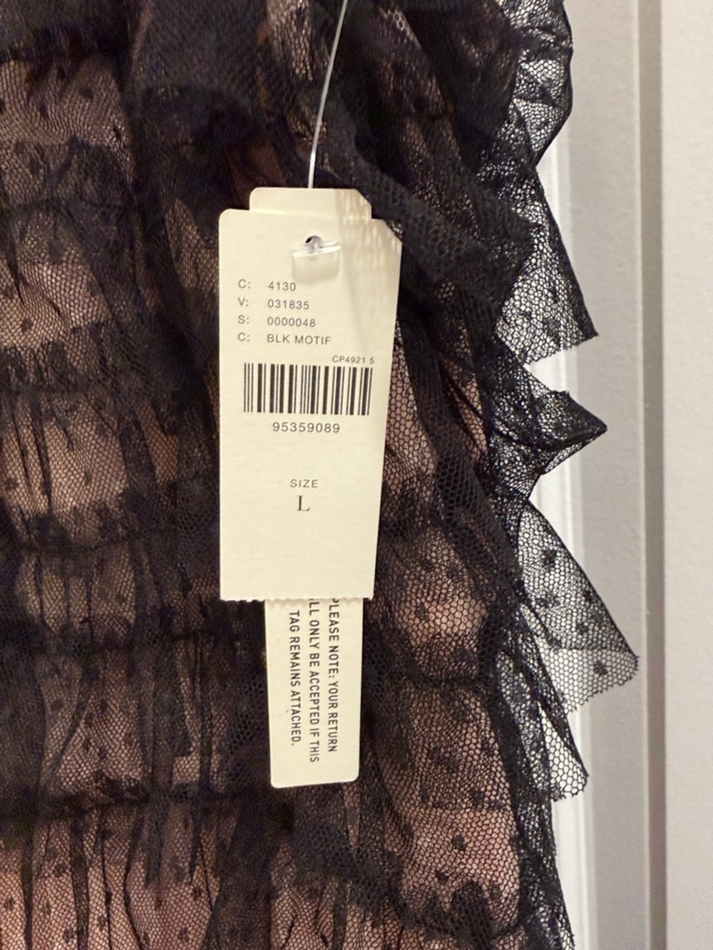 Anthropologie Black Lace Overlay Blush Maxi Dress - Picture 2 of 9